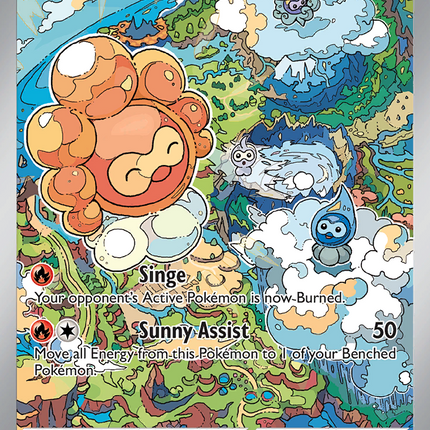 Castform Sunny Form Illustration Rare (195/191) Surging Sparks