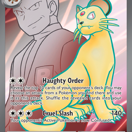 Team Rocket's Persian ex Ultra Rare (219/182) Destined Rivals