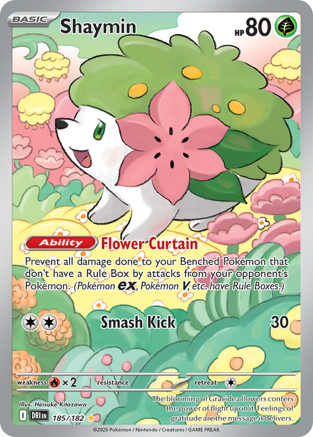 Shaymin Illustration Rare (185/182) Destined Rivals