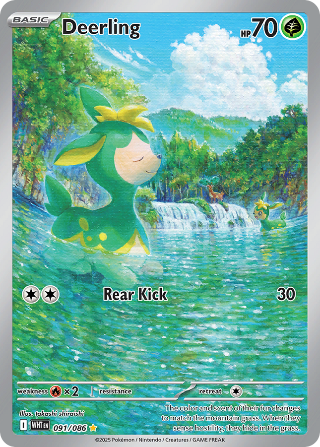 Deerling Illustration Rare (091/086) White Flare