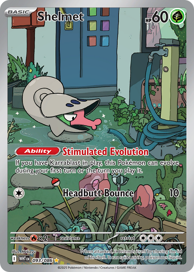 Shelmet Illustration Rare (093/086) White Flare
