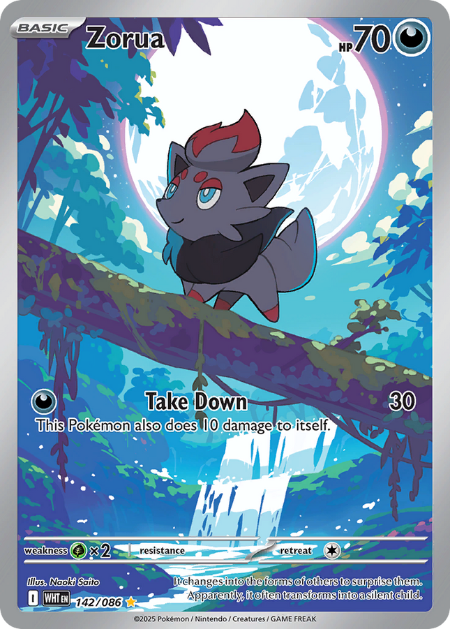 Zorua Illustration Rare (142/086) White Flare