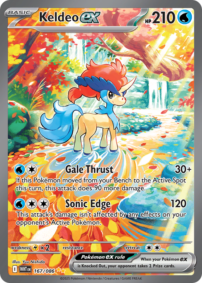 Keldeo ex Special Illustration Rare (167/086) White Flare