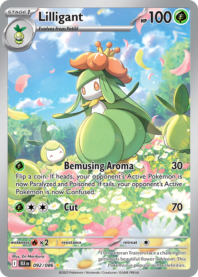 Lilligant Illustration Rare (092/086) Black Bolt