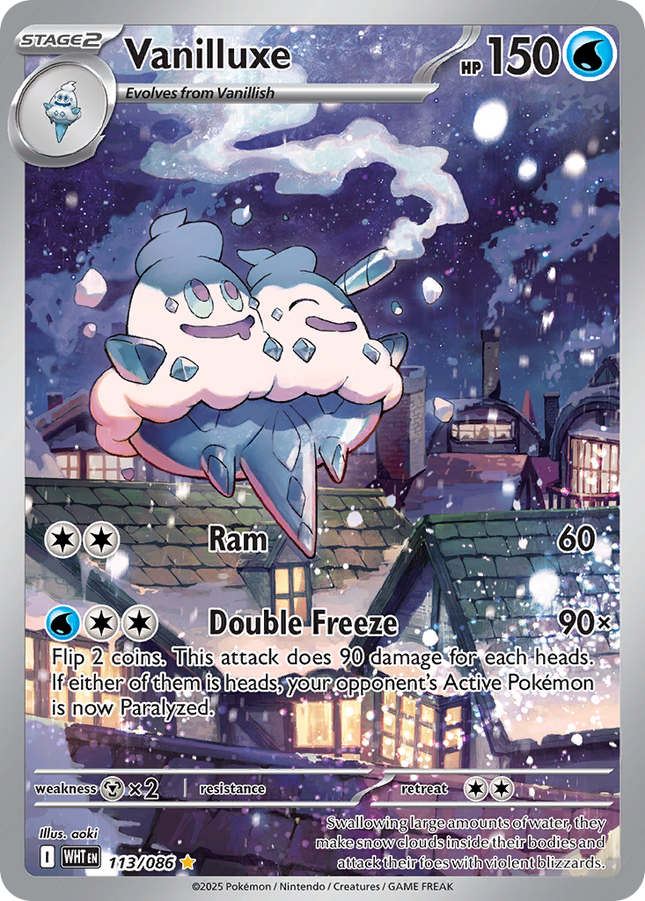 Vanilluxe Illustration Rare (113/086) White Flare