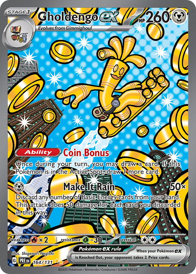 Gholdengo ex Special Illustration Rare (164/131) Prismatic Evolutions