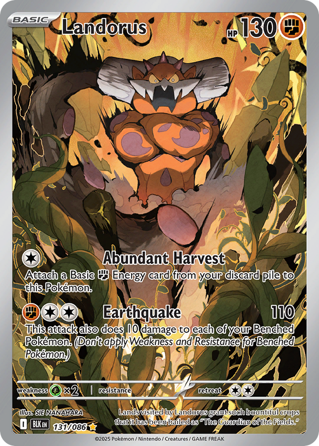 Landorus Illustration Rare (131/086) Black Bolt