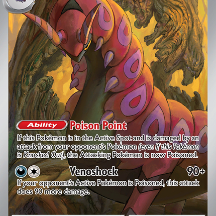 Scolipede Illustration Rare (134/086) Black Bolt