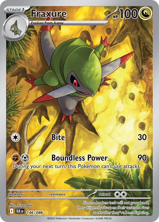 Fraxure Illustration Rare (146/086) Black Bolt