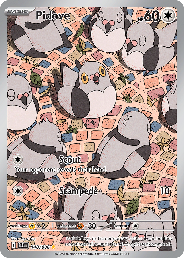 Pidove Illustration Rare (148/086) Black Bolt