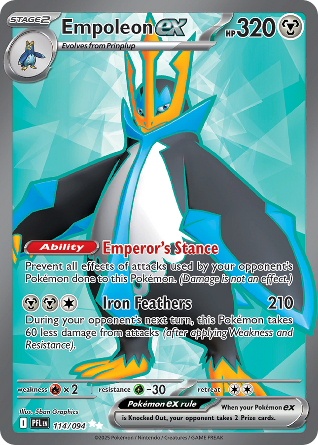 Empoleon ex Ultra Rare (114/094) Phantasmal Flames