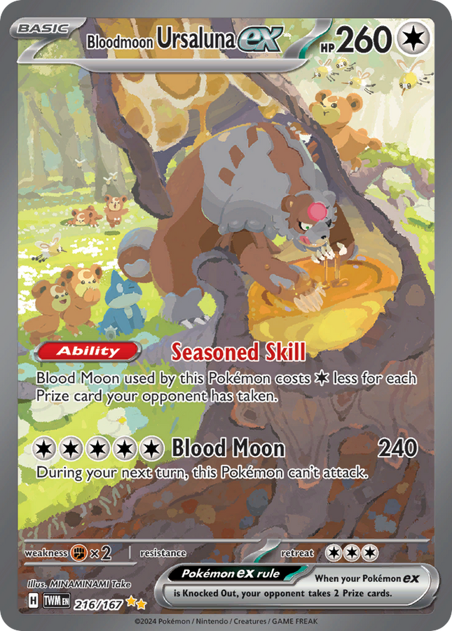 Bloodmoon Ursaluna ex Special Illustration Rare (216/167) Twilight Masquerade