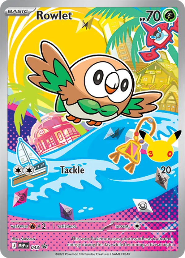 Rowlet Promo (043) Mega Evolution Black Star Promos