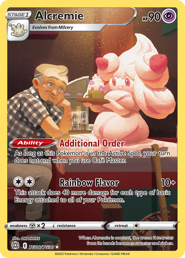 Alcremie Trainer Gallery Rare Holo (TG08/TG30) Brilliant Stars Trainer Gallery