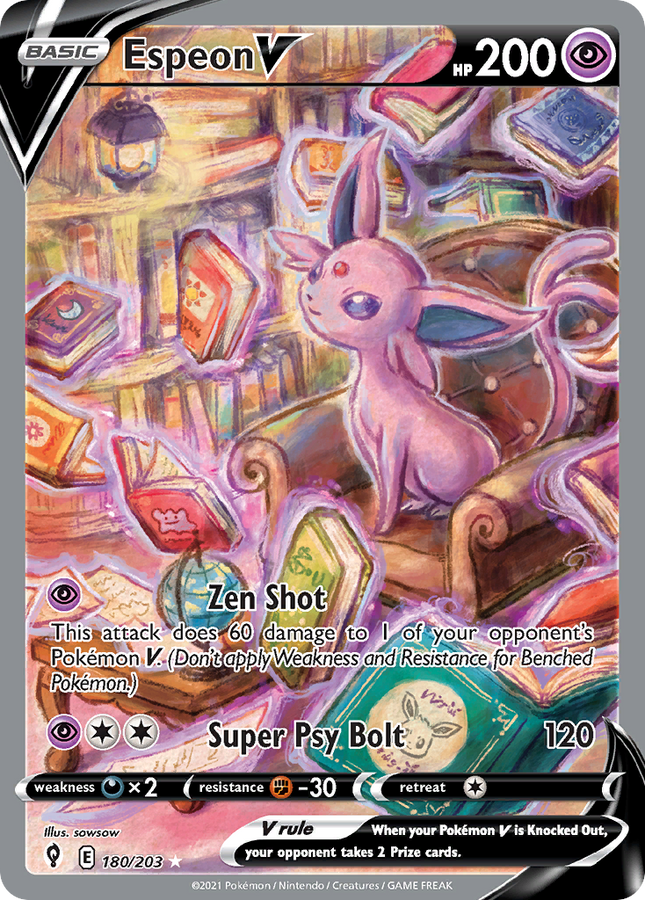 Espeon V Rare Ultra (180/203) Evolving Skies