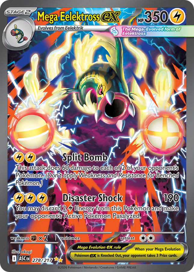 Mega Eelektross ex Special Illustration Rare (278/217) Ascended Heroes