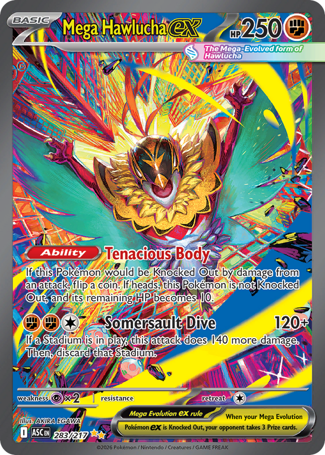 Mega Hawlucha ex Special Illustration Rare (283/217) Ascended Heroes