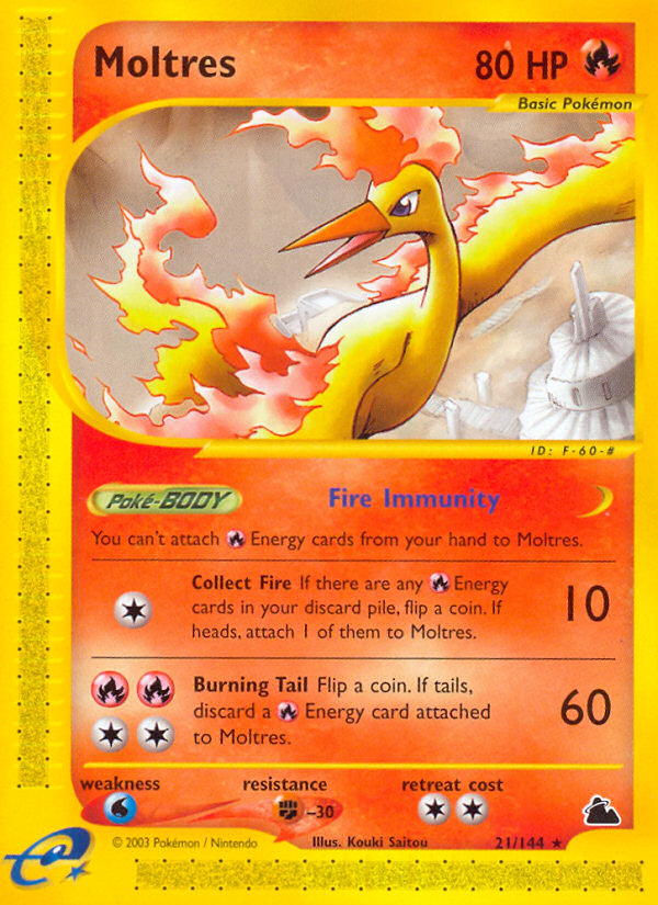 Moltres Rare (21/144) Skyridge