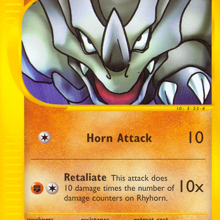 Rhyhorn Common (91/144) Skyridge Reverse Holofoil