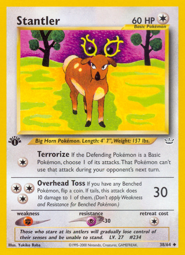 Stantler Uncommon (38/64) Neo Revelation Unlimited LP
