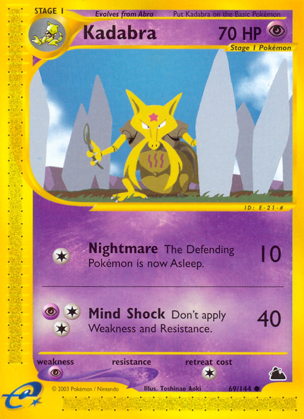 Kadabra Common (69/144) Skyridge