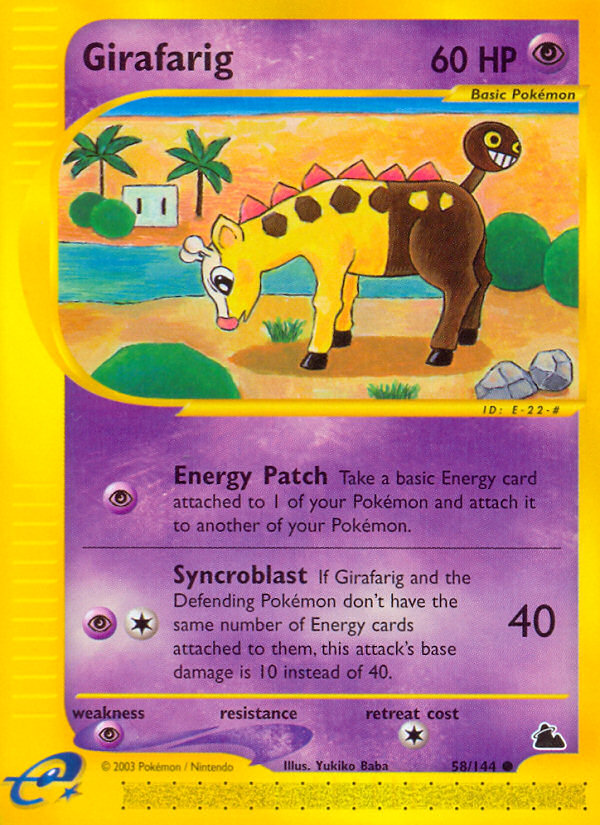 Girafarig Common (58/144) Skyridge