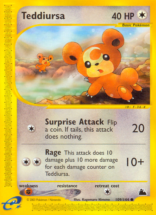 Teddiursa Common (109/144) Skyridge