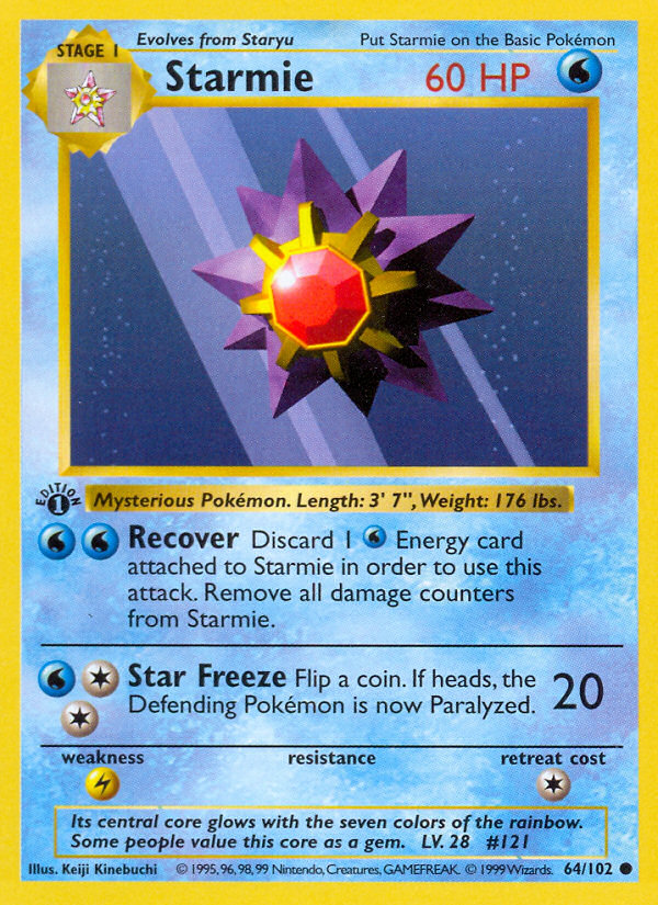 Starmie Common (64/102) Base (Dutch) First Edition