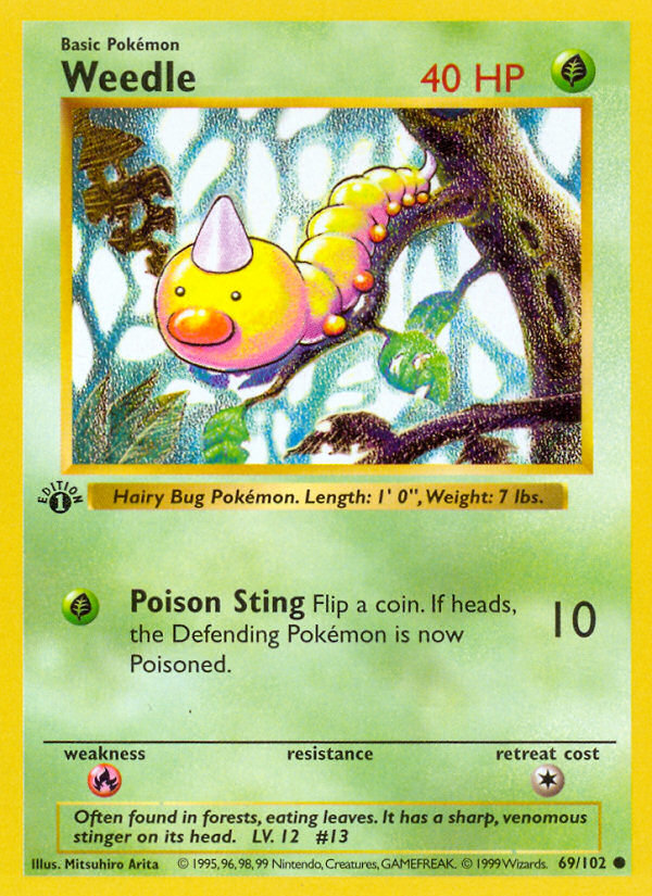 Weedle Common (69/102) Base (Dutch) First Edition