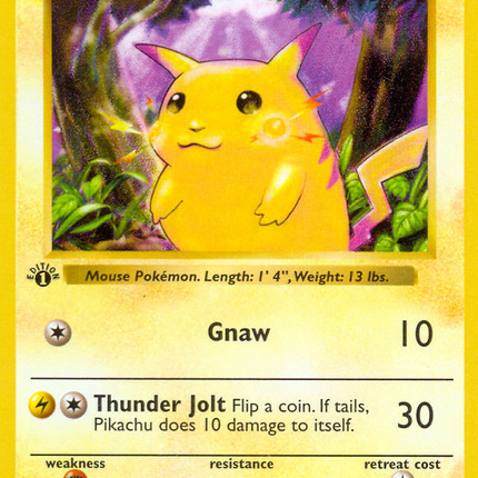 Pikachu Common (58/102) Base (Dutch) First Edition