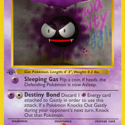 Gastly Common (50/102) Base (Dutch) First Edition