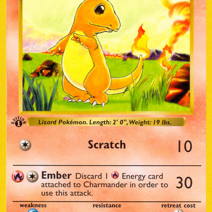 Charmander Common (46/102) Base (Dutch) First Edition