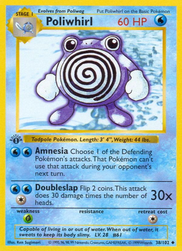 Poliwhirl Uncommon (38/102) Base (Dutch) First Edition