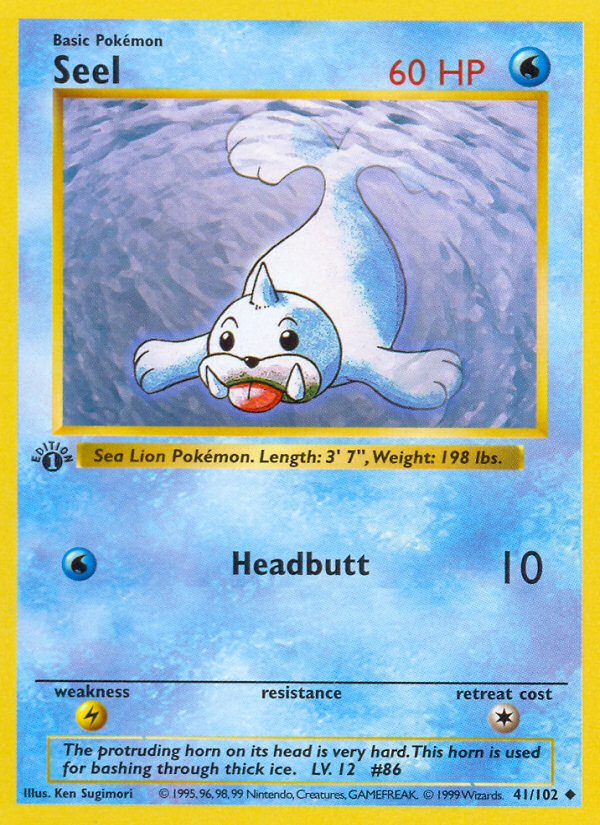 Seel Uncommon (41/102) Base (Dutch) First Edition