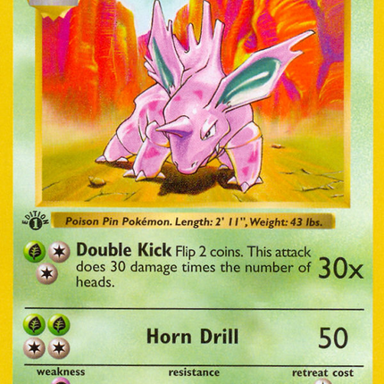 Nidorino Uncommon (37/102) Base (Dutch) First Edition