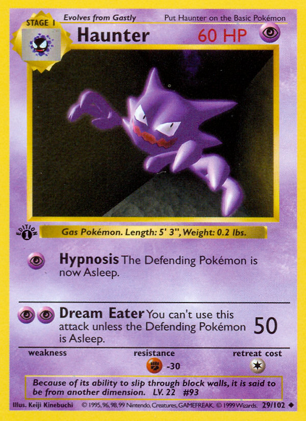 Haunter Uncommon (29/102) Base (Dutch) First Edition