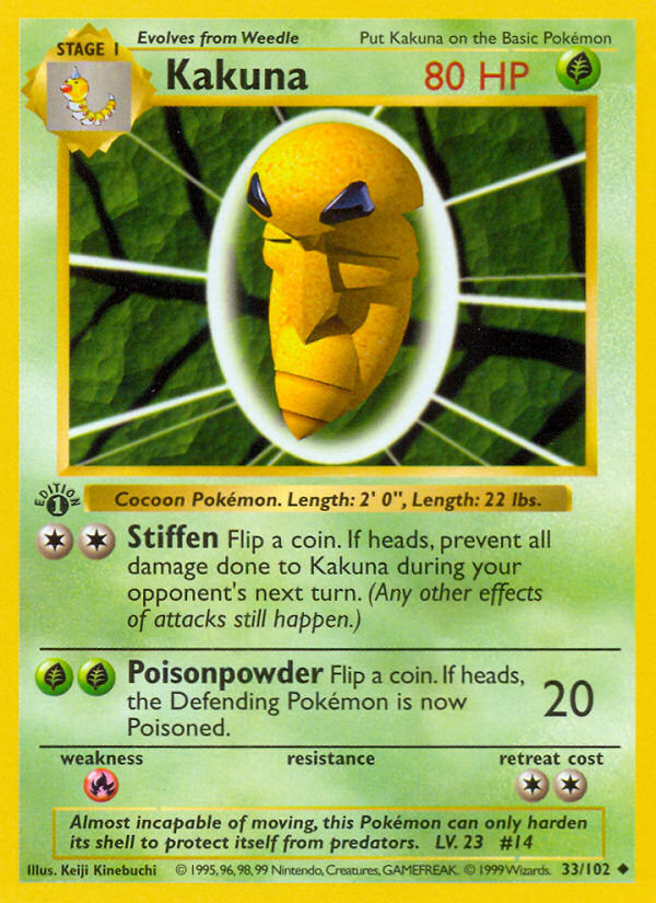 Kakuna Uncommon (33/102) Base (Dutch) First Edition