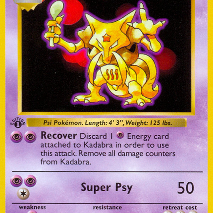 Kadabra Uncommon (32/102) Base (Dutch) First Edition