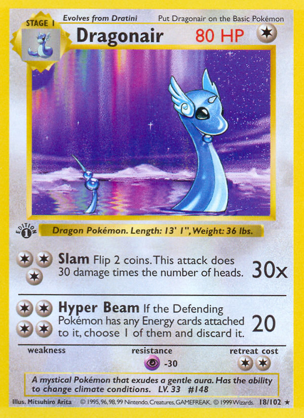 Dragonair Rare (18/102) Base (Dutch) First Edition