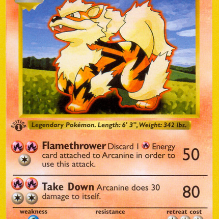 Arcanine Uncommon (23/102) Base (Dutch) First Edition