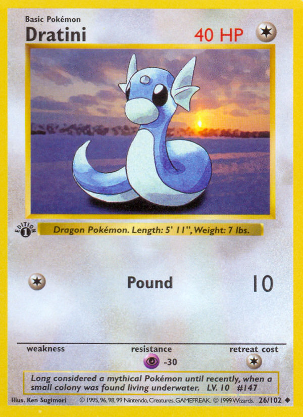 Dratini Uncommon (26/102) Base (Dutch) First Edition