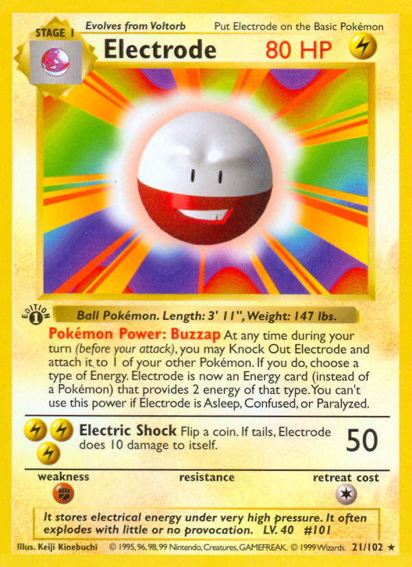 Electrode Rare (21/102) Base (Dutch) First Edition