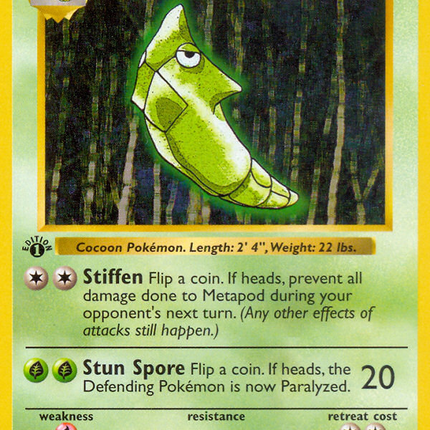 Metapod Common (54/102) Base (Dutch) First Edition