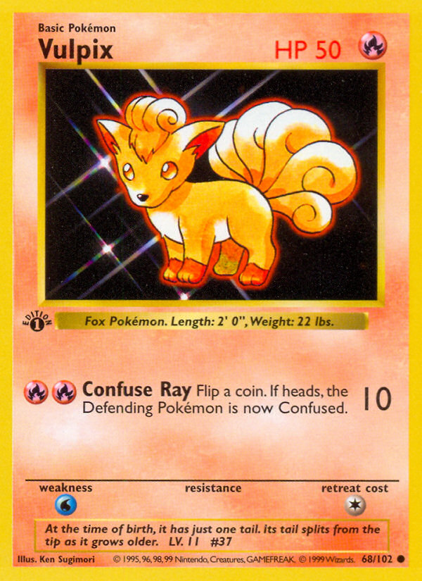 Vulpix Common (68/102) Base (Dutch) First Edition
