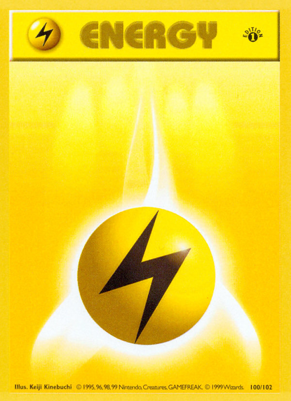Lightning Energy (100/102) Base (Dutch) First Edition