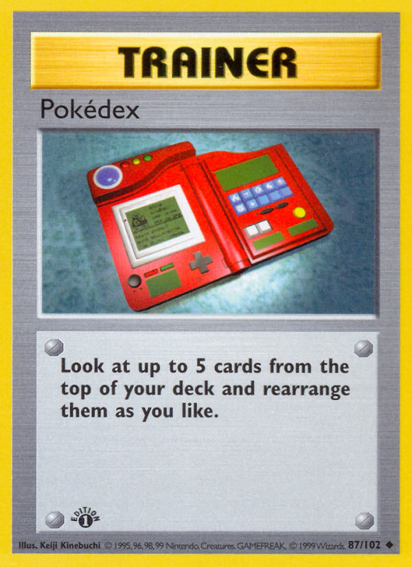 Pokédex Uncommon (87/102) Base (Dutch) First Edition