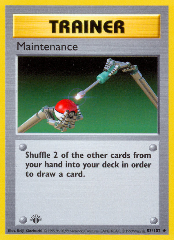 Maintenance Uncommon (83/102) Base (Dutch) First Edition