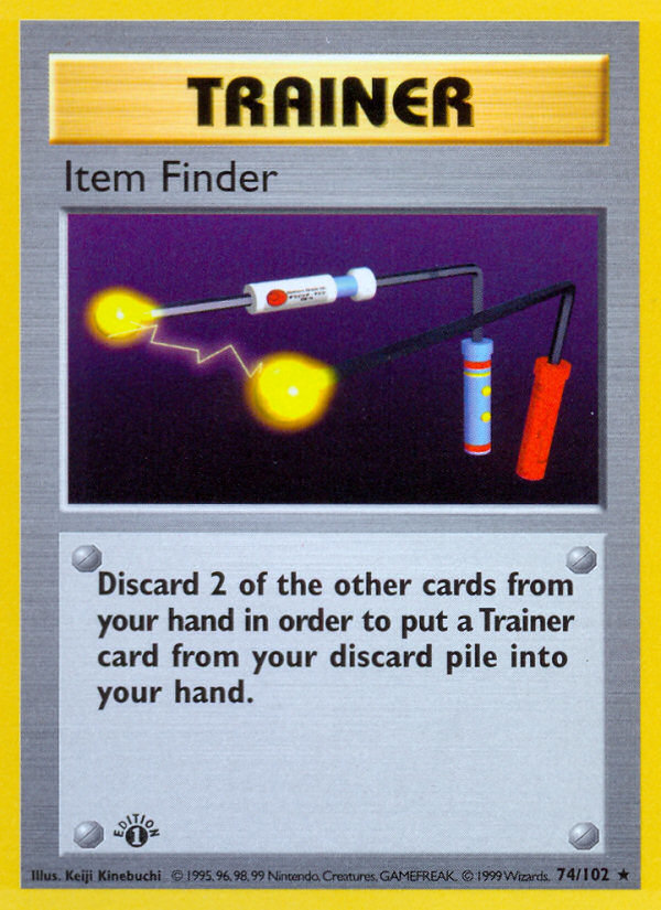 Item Finder Rare (74/102) Base (Dutch) First Edition Shadowless