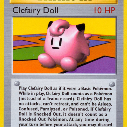 Clefairy Doll Rare (70/102) Base (Dutch) First Edition