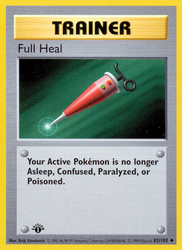 Full Heal Uncommon (82/102) Base (Dutch) First Edition Shadowless
